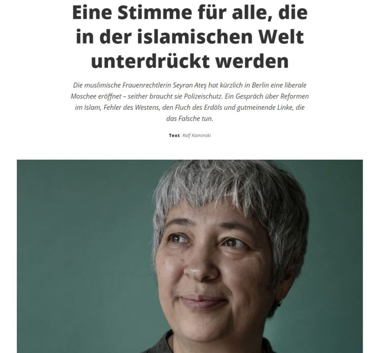 Interview mit Seyran Ates im MigrosMagazin